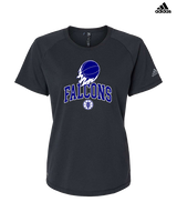Catalina Foothills HS Boys Basketball On Fire - Womens Adidas Performance Shirt