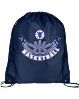Catalina Foothills HS Boys Basketball Outline - Drawstring Bag