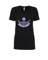 Catalina Foothills HS Boys Basketball Outline - Womens Vneck