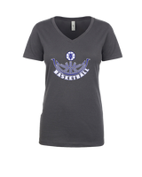 Catalina Foothills HS Boys Basketball Outline - Womens Vneck