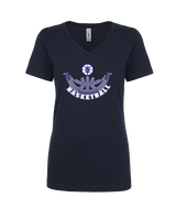 Catalina Foothills HS Boys Basketball Outline - Womens Vneck
