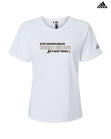Catasauqua HS Football Bold - Womens Adidas Performance Shirt