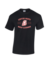 Center Grove HS Girls Lacrosse Curve - Cotton T-Shirt