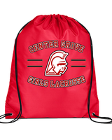 Center Grove HS Girls Lacrosse Curve - Drawstring Bag