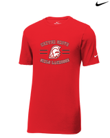 Center Grove HS Girls Lacrosse Curve - Mens Nike Cotton Poly Tee