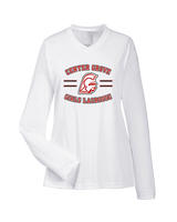 Center Grove HS Girls Lacrosse Curve - Womens Performance Longsleeve