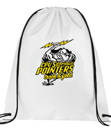 Center Point-Urbana HS Track & Field Logo Main - Drawstring Bag