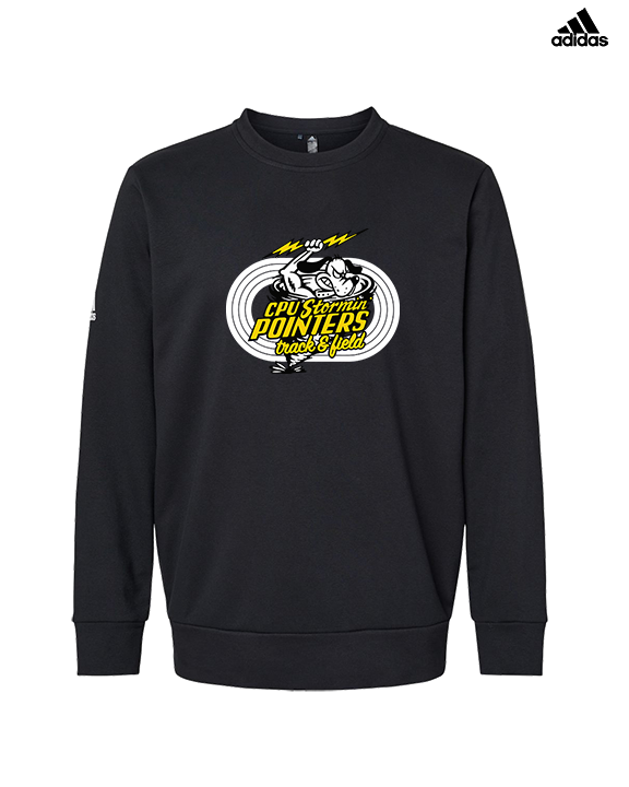 Center Point-Urbana HS Track & Field Logo Main - Mens Adidas Crewneck
