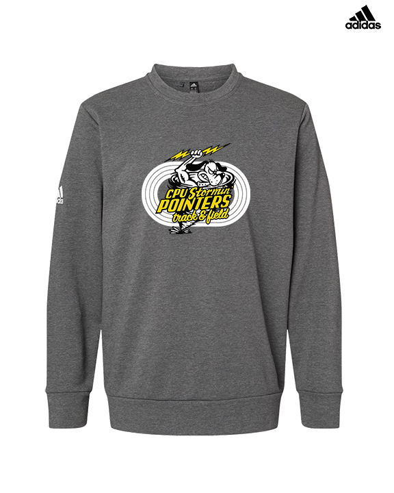 Center Point-Urbana HS Track & Field Logo Main - Mens Adidas Crewneck