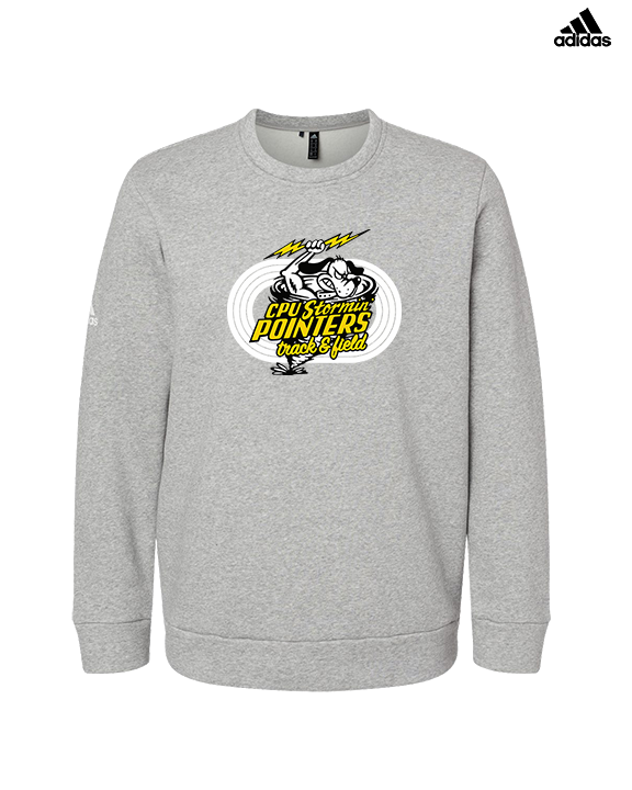 Center Point-Urbana HS Track & Field Logo Main - Mens Adidas Crewneck