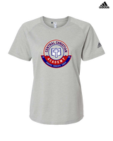 Central Christian Academy Athletics Logo - Womens Adidas Performance Shirt
