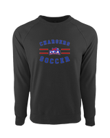 Central Christian Academy Soccer Curve - Crewneck Sweatshirt