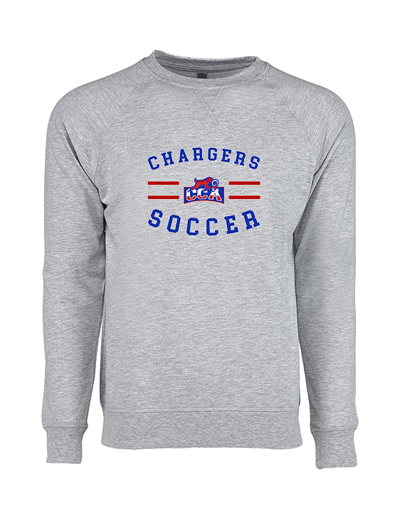 Central Christian Academy Soccer Curve - Crewneck Sweatshirt
