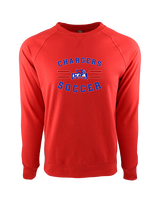 Central Christian Academy Soccer Curve - Crewneck Sweatshirt
