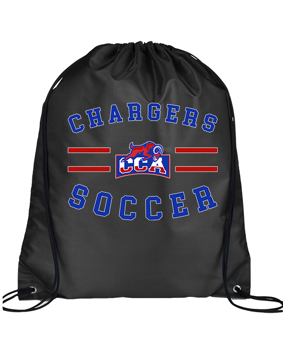 Central Christian Academy Soccer Curve - Drawstring Bag