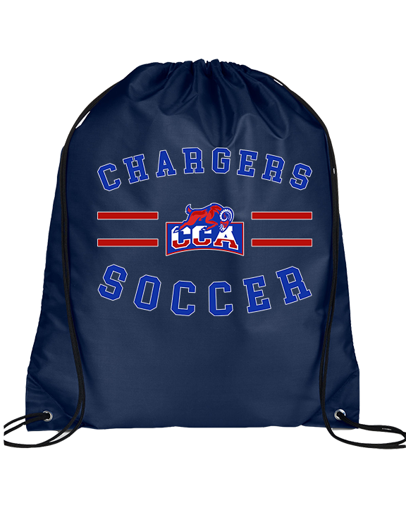 Central Christian Academy Soccer Curve - Drawstring Bag