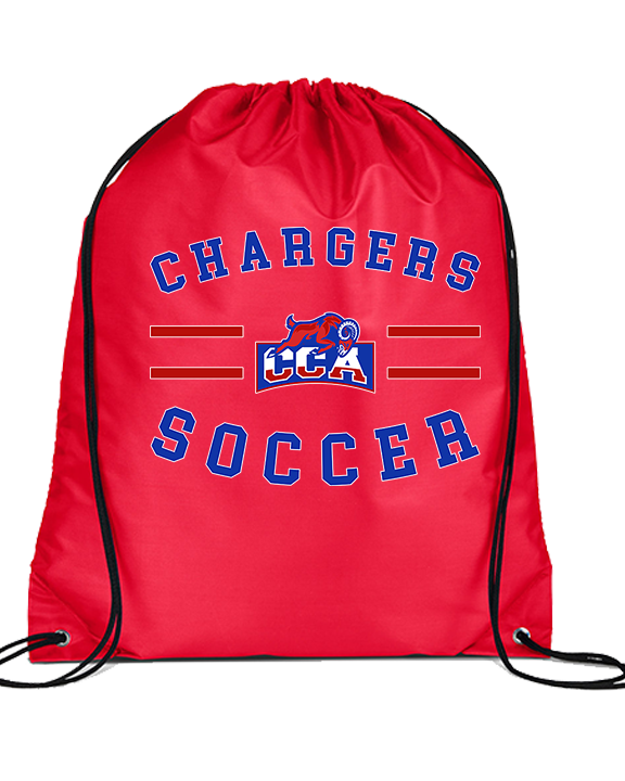 Central Christian Academy Soccer Curve - Drawstring Bag