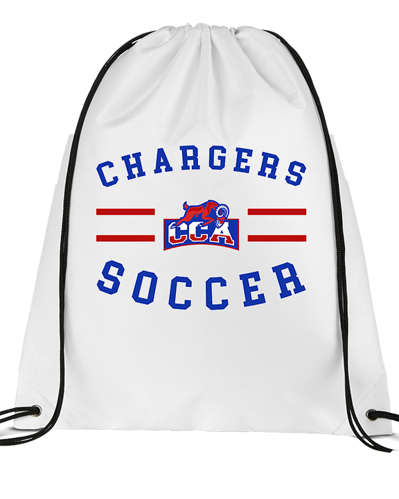 Central Christian Academy Soccer Curve - Drawstring Bag