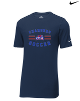 Central Christian Academy Soccer Curve - Mens Nike Cotton Poly Tee