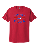 Central Christian Academy Soccer Curve - Mens Select Cotton T-Shirt