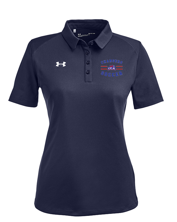 Central Christian Academy Soccer Curve - Under Armour Ladies Tech Polo