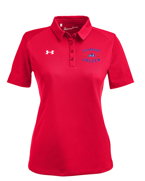 Central Christian Academy Soccer Curve - Under Armour Ladies Tech Polo
