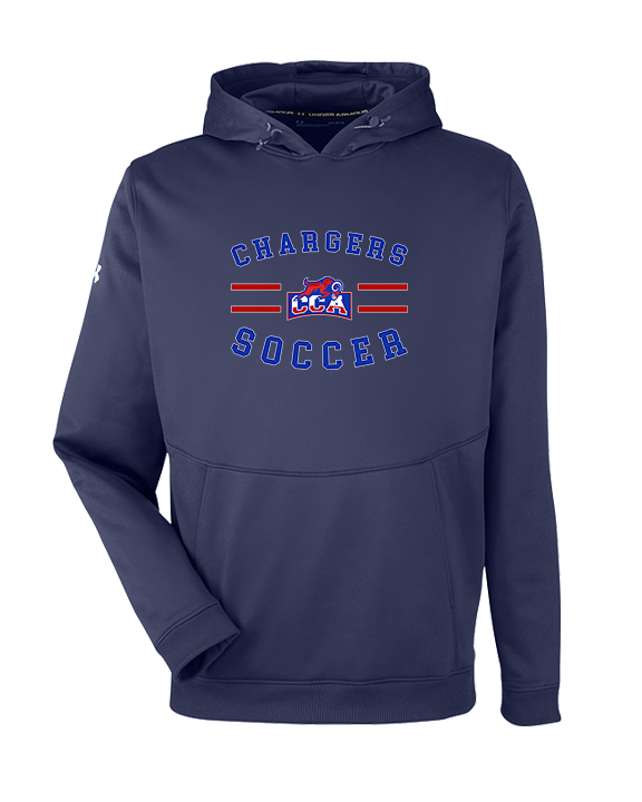 Central Christian Academy Soccer Curve - Under Armour Mens Storm Fleece
