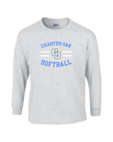 Charter Oak HS Softball Curve - Cotton Longsleeve