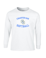 Charter Oak HS Softball Curve - Cotton Longsleeve
