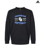 Charter Oak HS Softball Curve - Mens Adidas Crewneck