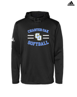 Charter Oak HS Softball Curve - Mens Adidas Hoodie