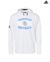 Charter Oak HS Softball Curve - Mens Adidas Hoodie