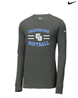 Charter Oak HS Softball Curve - Mens Nike Longsleeve