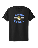 Charter Oak HS Softball Curve - Mens Select Cotton T-Shirt