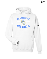 Charter Oak HS Softball Curve - Nike Club Fleece Hoodie