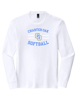 Charter Oak HS Softball Curve - Tri-Blend Long Sleeve