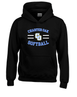 Charter Oak HS Softball Curve - Unisex Hoodie