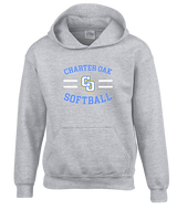 Charter Oak HS Softball Curve - Unisex Hoodie