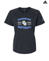 Charter Oak HS Softball Curve - Womens Adidas Performance Shirt