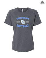 Charter Oak HS Softball Curve - Womens Adidas Performance Shirt