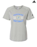 Charter Oak HS Softball Curve - Womens Adidas Performance Shirt