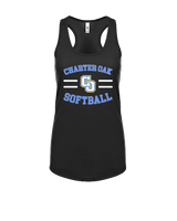 Charter Oak HS Softball Curve - Womens Tank Top