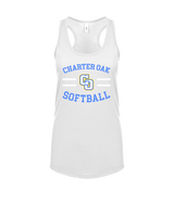 Charter Oak HS Softball Curve - Womens Tank Top