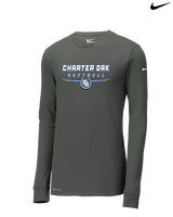 Charter Oak HS Softball Design - Mens Nike Longsleeve
