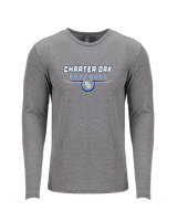 Charter Oak HS Softball Design - Tri-Blend Long Sleeve