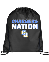 Charter Oak HS Softball Nation - Drawstring Bag