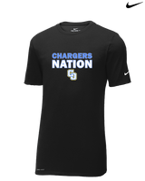 Charter Oak HS Softball Nation - Mens Nike Cotton Poly Tee
