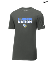 Charter Oak HS Softball Nation - Mens Nike Cotton Poly Tee