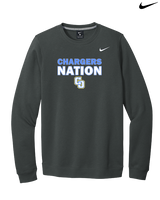 Charter Oak HS Softball Nation - Mens Nike Crewneck