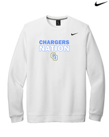 Charter Oak HS Softball Nation - Mens Nike Crewneck